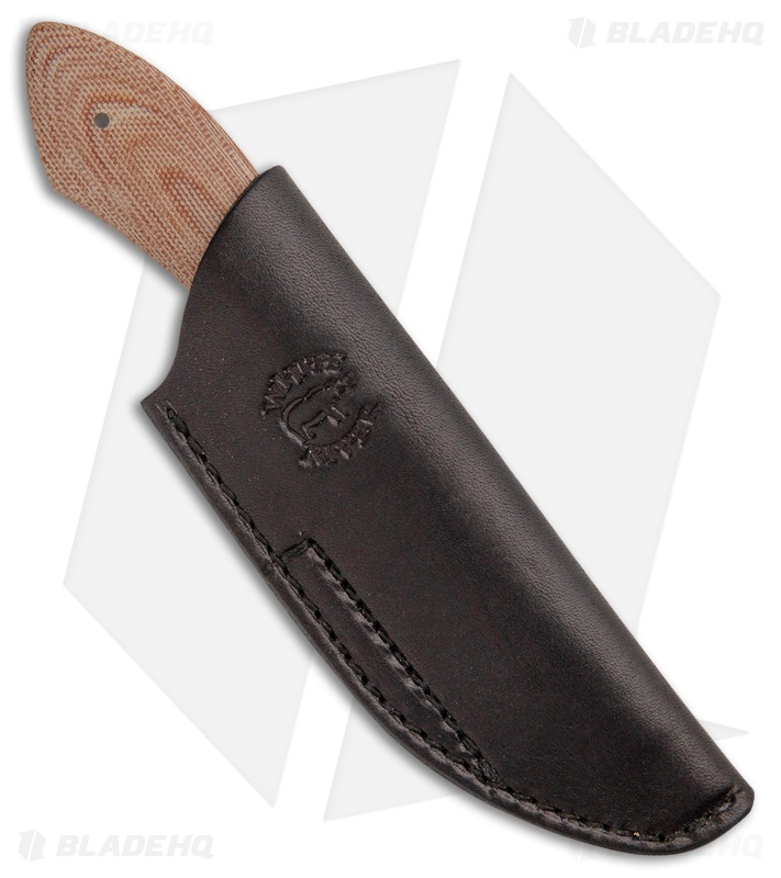 White River Knives Sendero Bush Knife Natural Canvas Micarta (3.625" Stonewash) 