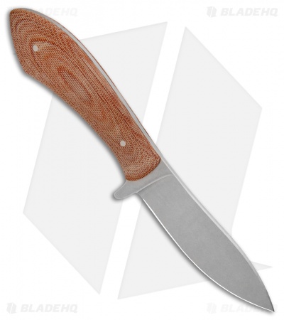 White River Knives Sendero Bush Knife Natural Canvas Micarta (3.625" Stonewash) 