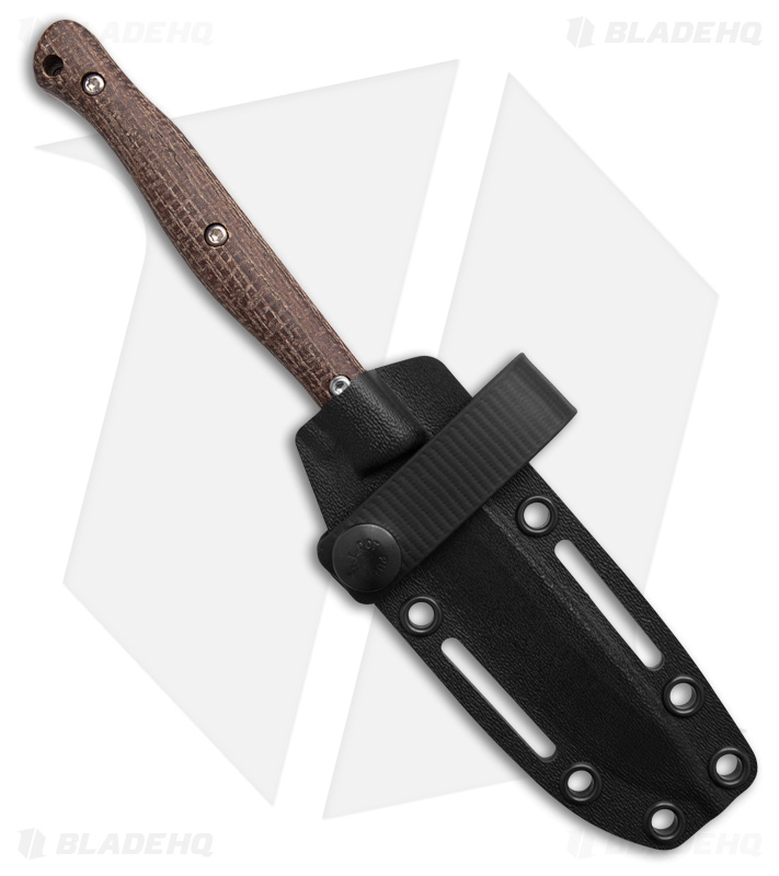 White River Knives Exodus 4 Fixed Blade Knife Natural Burlap Micarta (4" SW)