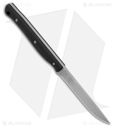 White River Knives Exodus 3 Fixed Blade Knife Black Canvas Micarta (3.375" SW)