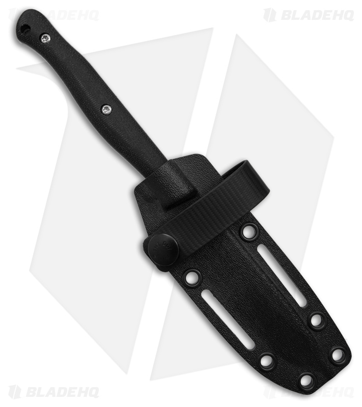 White River Knives Exodus 4 Fixed Blade Knife Black Canvas Micarta (4" SW)