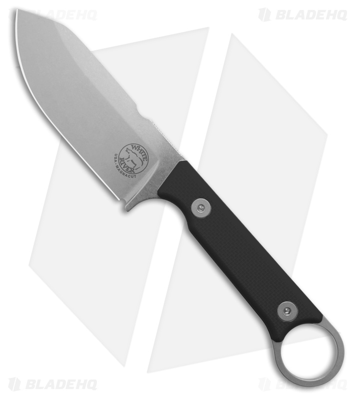 White River Firecraft 3.5 Pro Fixed Blade Knife Black G-10 (3.5" SW)