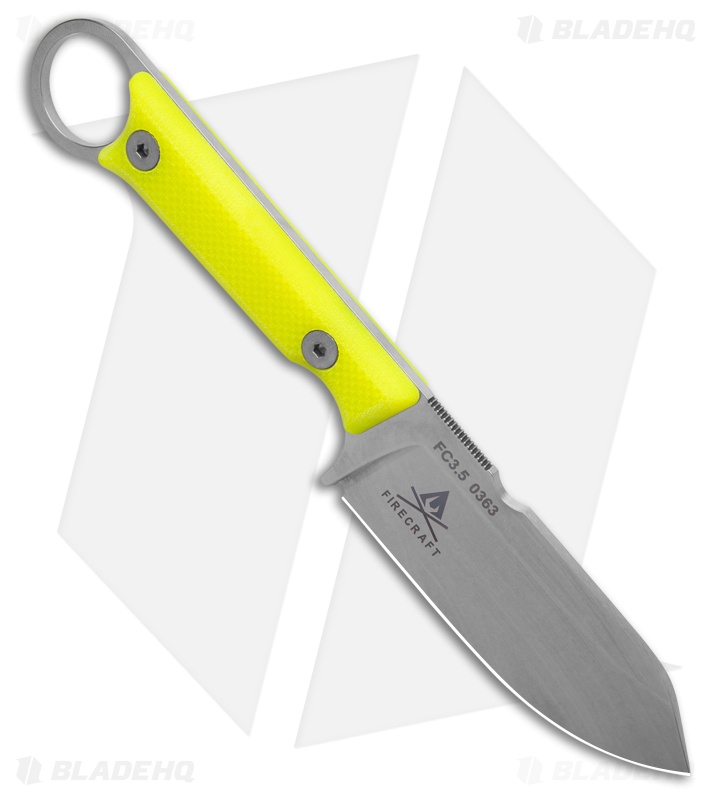 White River Knives Firecraft 3.5 Pro Fixed Blade Hi-Vis G-10