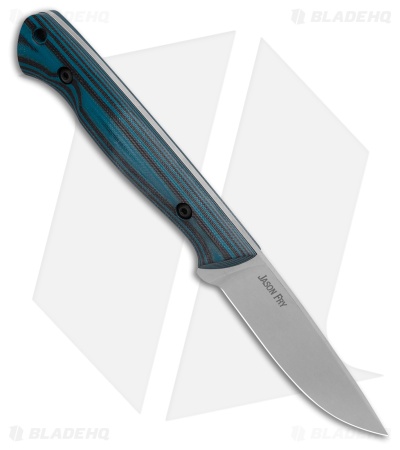 White River Knives Fry Utility Hunter Black/Blue G-10 (3" Stonewash)