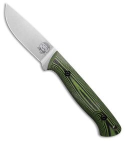 White River Knives Fry Utility Hunter Fixed Blade Knife Black/Green G-10 (3" SW)