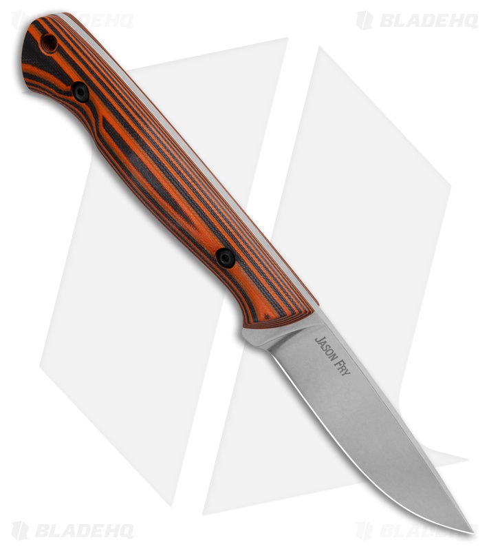White River Knives Fry Utility Hunter Knife Orange/Black G-10 (3" SW)