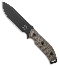 White River Knives GTI Knife Black/OD Green Micarta (5" Black)