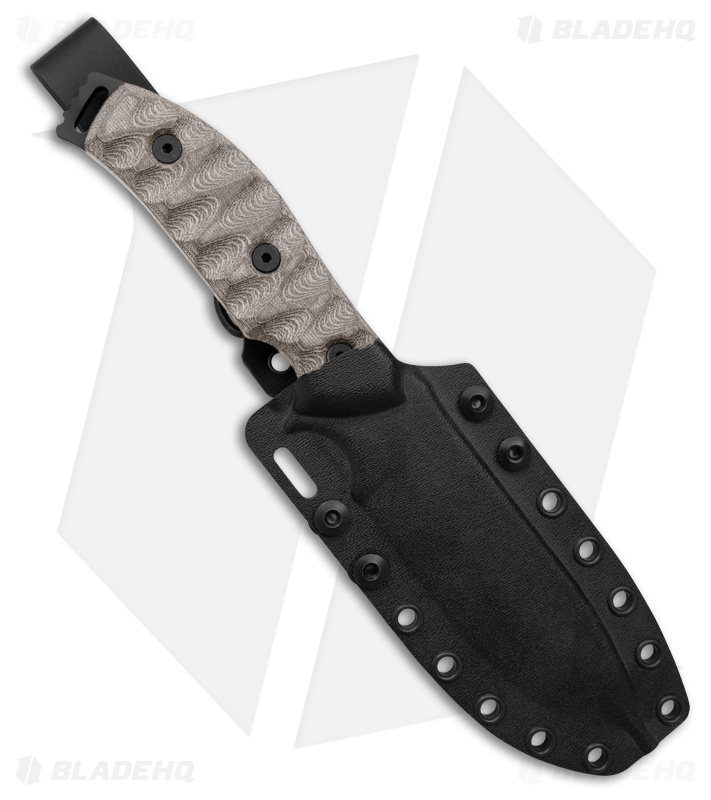 White River Knives GTI Knife Black/OD Green Micarta (5" Black)
