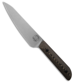 White River Knives Liong Mah Utility Knife Maple & Black Richlite (5" Stonewash)