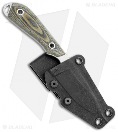 White River Knives M1 Caper Fixed Blade Knife Black/Olive Micarta (3.1" SW)