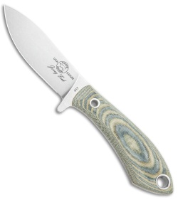 White River Knives Sendero Pack Knife Black/Olive Drab Linen Micarta (3.25" SW) 