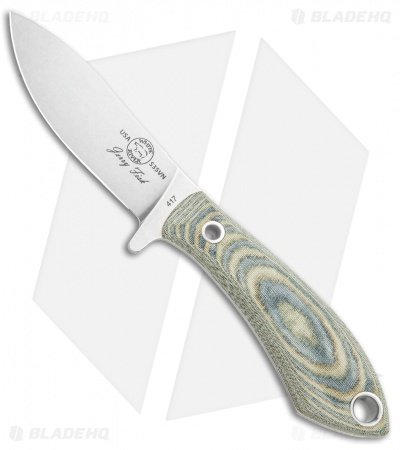 White River Knives Sendero Pack Knife Black/Olive Drab Linen Micarta (3.25" SW) 