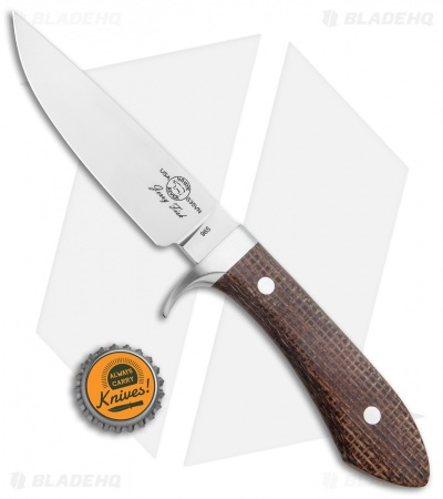 White River Knives Sendero Classic Knife Natural Burlap Micarta