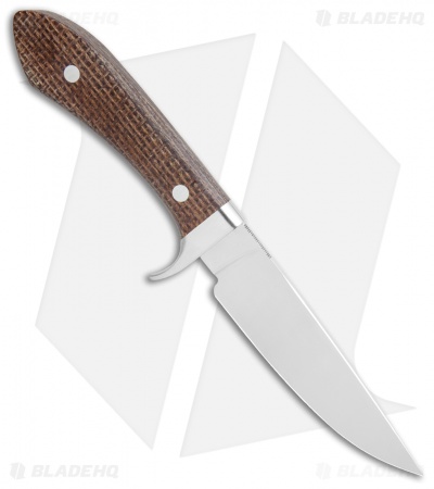 White River Knives Sendero Classic Knife Natural Burlap Micarta