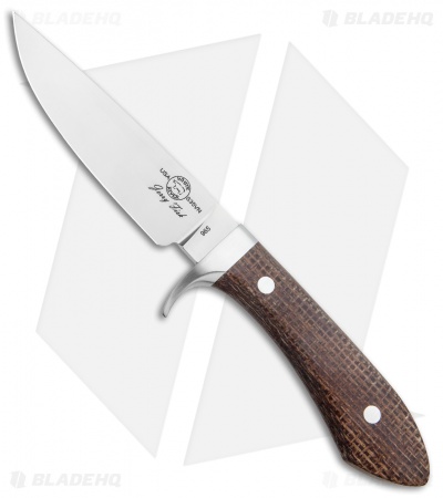 White River Knives Sendero Classic Knife Natural Burlap Micarta