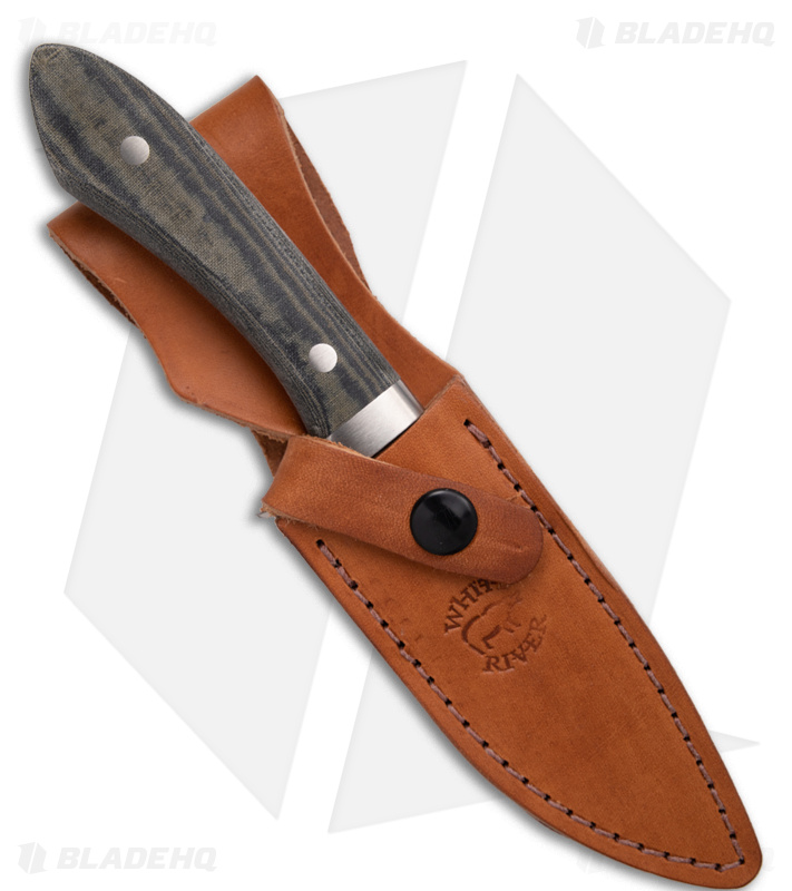 White River Knives Sendero Fixed Blade Knife Black/OD Green Micarta (4.625" SW) 