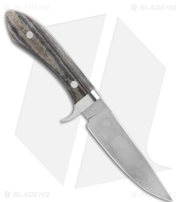 White River Knives Sendero Fixed Blade Knife Black/OD Green Micarta (4.625" SW) 