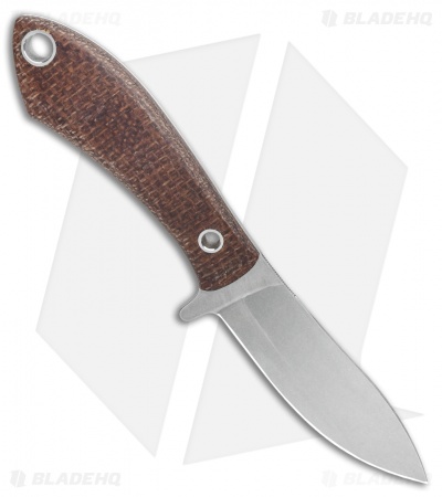 White River Knives Sendero Pack Knife Natural Burlap Micarta (3.25" Stonewash) 