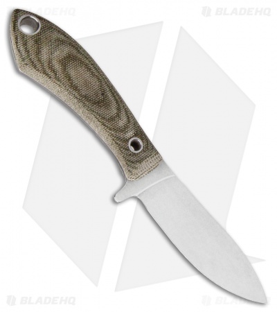 White River Knives Sendero Pack Knife Olive Drab Micarta (3.25" Stonewash) 