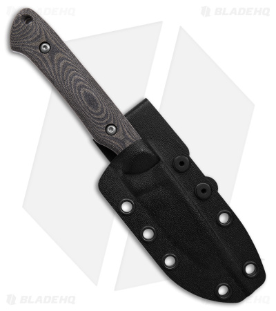 White River Knives Small Game Fixed Blade Knife Black/OD Micarta (3" Stonewash)