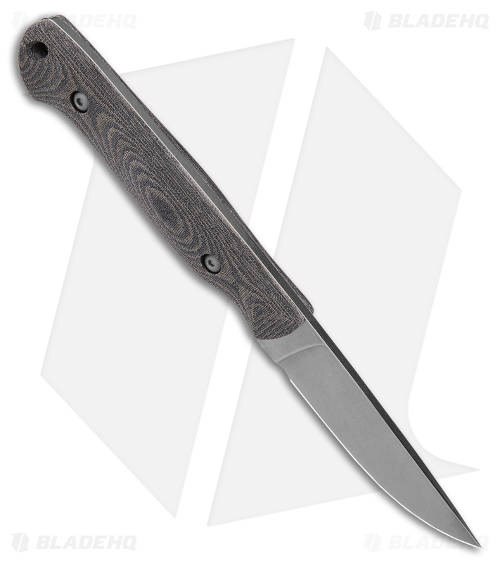 White River Knives Small Game Fixed Blade Knife Black/OD Micarta (3" Stonewash)