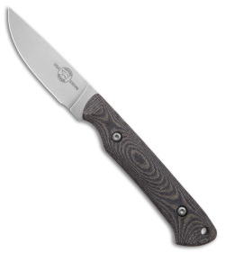 White River Knives Small Game Fixed Blade Knife Black/OD Micarta (3" Stonewash)