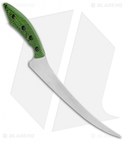 White River Knives 8.5" Step-Up Fillet Knife Green/Black G10