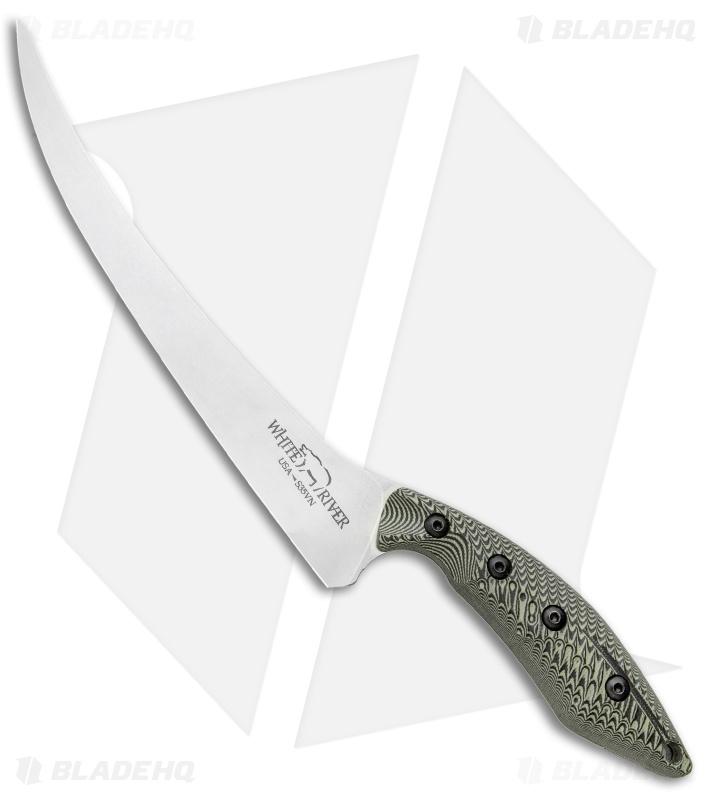 White River Knives 8.5" Step-Up Fillet Knife Maple/Black Richlite