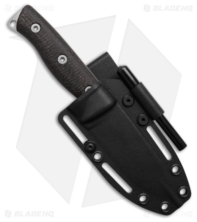 White River Knives Ursus Cub MagnaCut Fixed Blade Knife Black Micarta (3.5" SW)