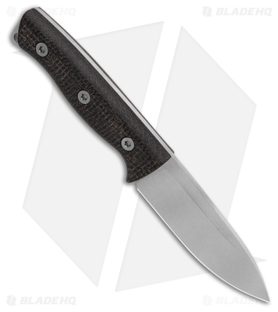 White River Knives Ursus Cub MagnaCut Fixed Blade Knife Black Micarta (3.5" SW)