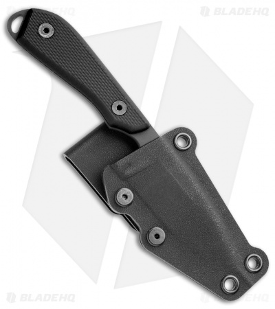 White River M1 Backpacker Pro Fixed Blade Knife Black G-10 (3.1" Black PVD)