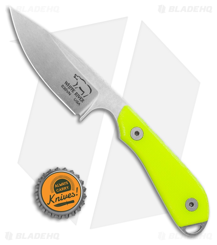 White River M1 Backpacker Pro Fixed Hi Vis G-10 - Blade HQ
