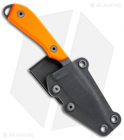 White River M1 Backpacker Pro Fixed Blade Knife Orange G-10 (3.1" Black PVD)