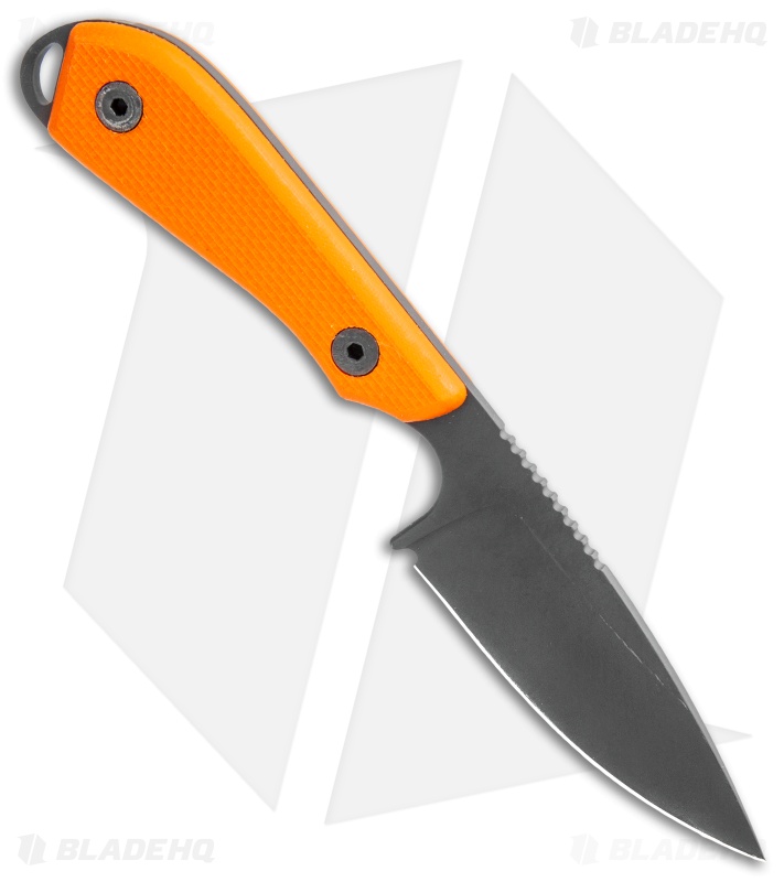 White River M1 Backpacker Pro Fixed Blade Knife Orange G-10 (3.1" Black PVD)