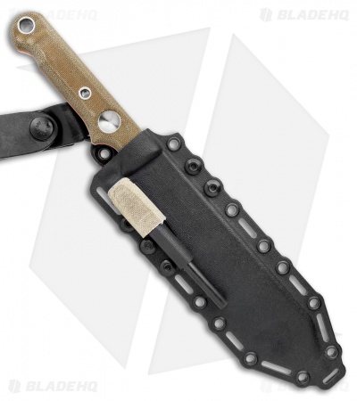 White River FC7 Firecraft Fixed Blade Knife OD Green Micarta (7" Satin)
