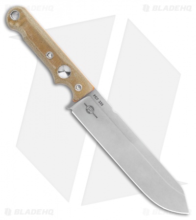 White River FC7 Firecraft Fixed Blade Knife OD Green Micarta (7" Satin)