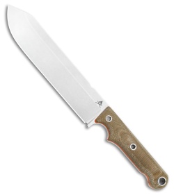 White River FC7 Firecraft Fixed Blade Knife OD Green Micarta (7" Satin)