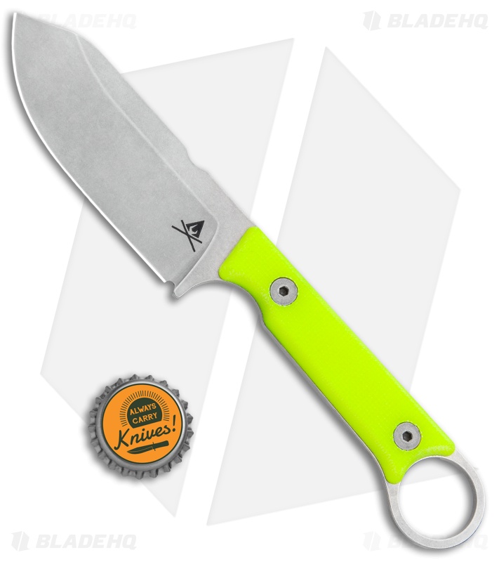 White River Firecraft 3.5 Pro Fixed Blade Knife Neon Green G-10