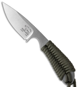 White River Knives Backpacker Knife OD Green Paracord (3" Stonewash)