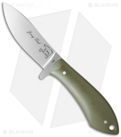 White River Knives Sendero Pack Knife Green G-10 (3.25" Stonewash) 