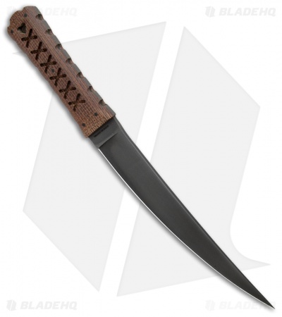 Williams Blade Design HZO Fixed Blade Knife Burlap Micarta (9" Black) HZO-002