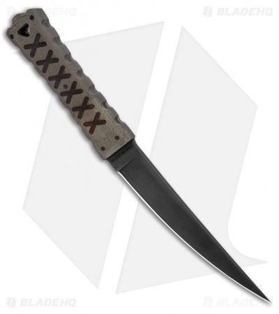 Williams Blade Design HZT Fixed Blade Knife Micarta (6.4" Black) HZT-004