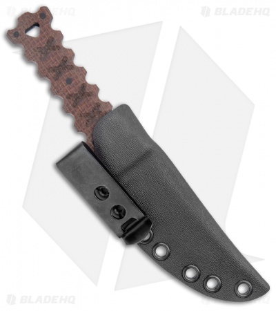 Williams Blade Design Hira Zukuri Mini Kaiken Fixed Blade Micarta (3.5" Black)