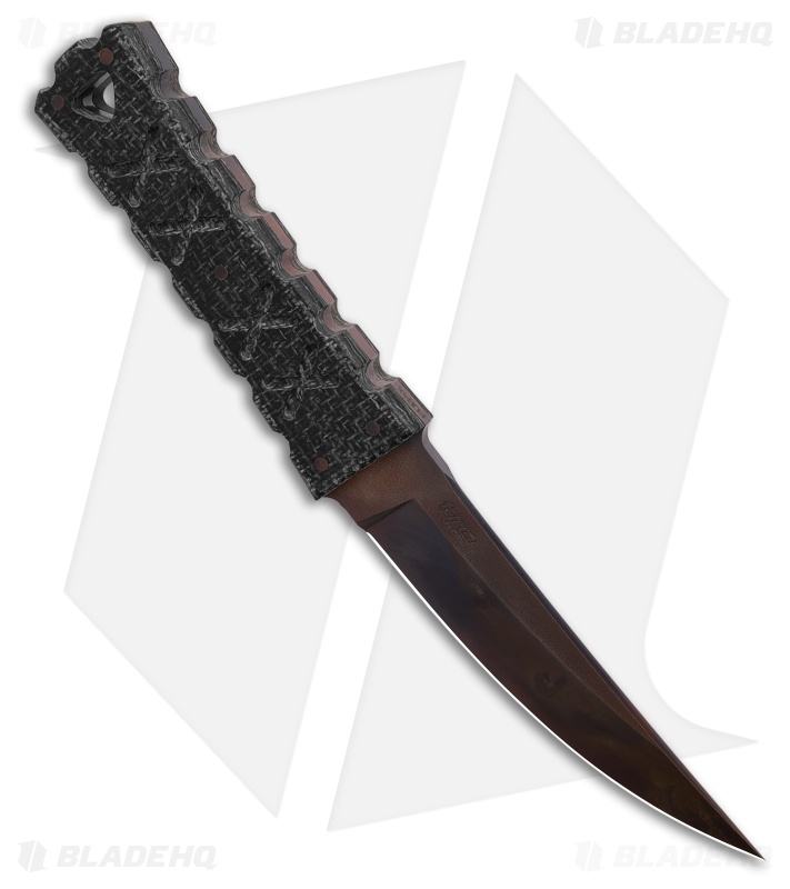Williams Blade Design SZK Black Burlap Micarta Apocalyptic