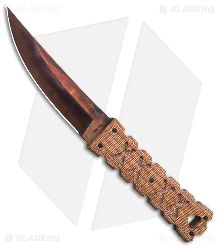Williams Blade Design SZK Natural Canvas Micarta (4.5