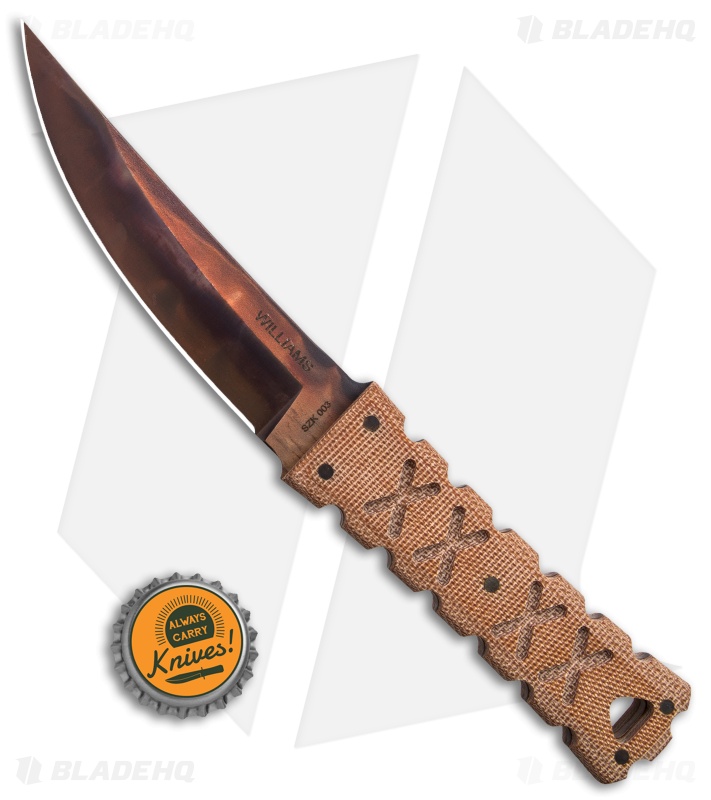 Williams Blade Design SZK Natural Canvas Micarta (4.5