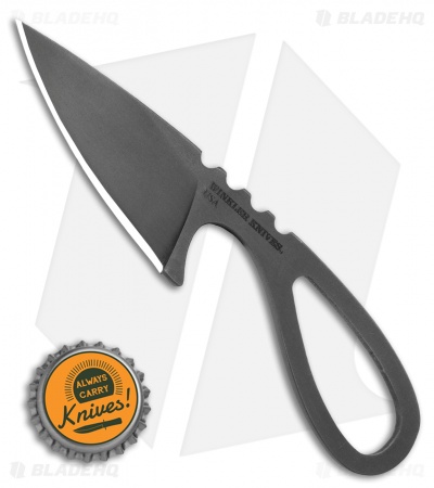 Williams Blade Design Sgian Dubh Neck Knife Fixed Blade (2.5" Black) SDN-004