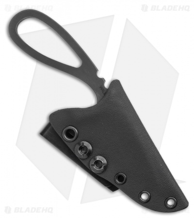Williams Blade Design Sgian Dubh Neck Knife Fixed Blade (2.5" Black) SDN-004