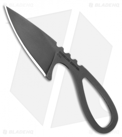 Williams Blade Design Sgian Dubh Neck Knife Fixed Blade (2.5" Black) SDN-004