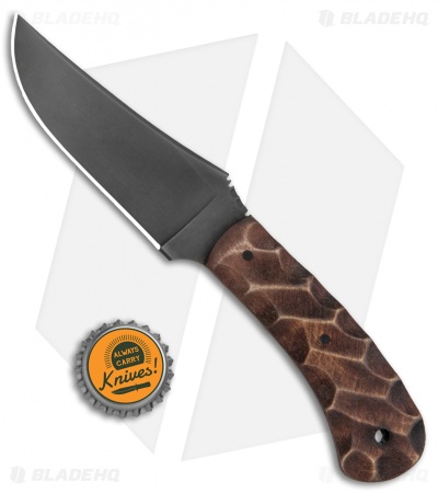 Winkler Knives Blue Ridge Hunter Fixed Blade Knife Sculpted Maple (4.1" Black)